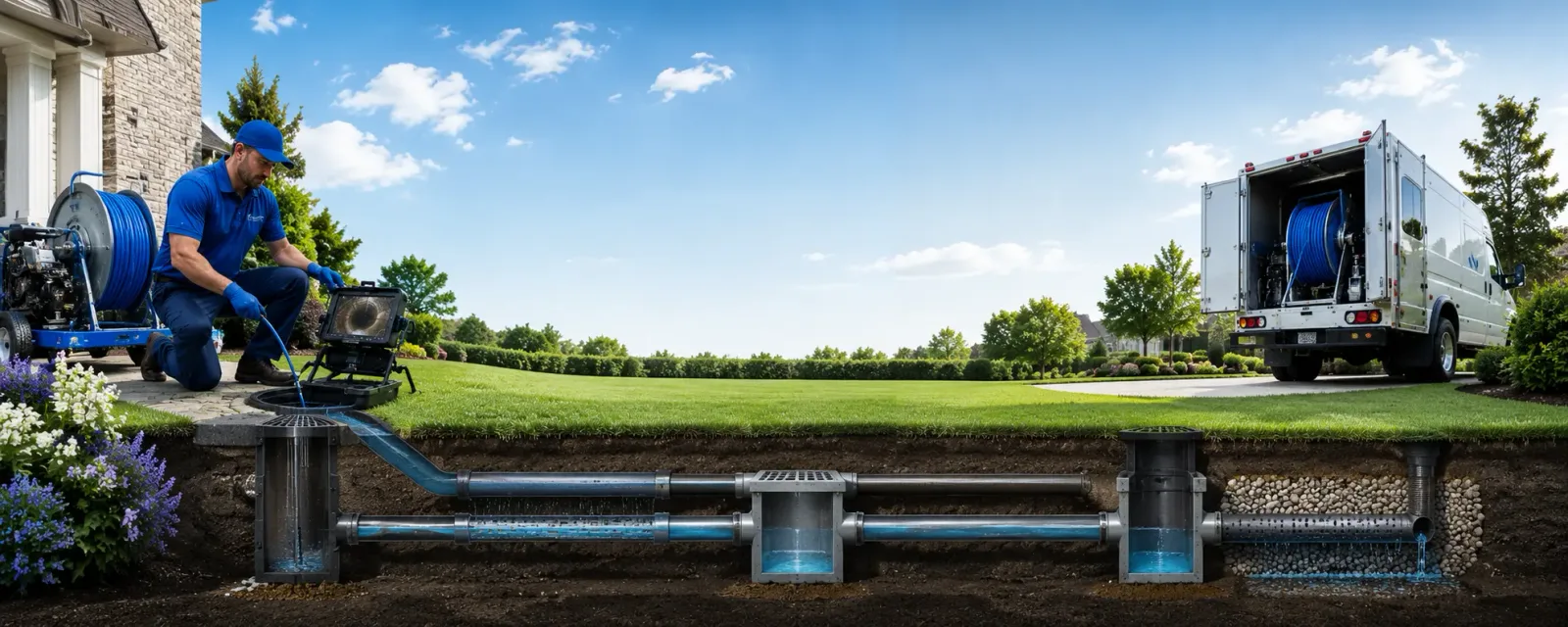 Outdoor drain cleaning information for Oro Grande, CA